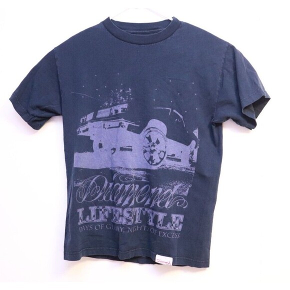 Vintage‎ Diamond Supply Co Zenetti T Shirt Size Medium Blue - Picture 1 of 9